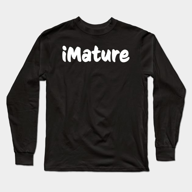 iMature Wordmark Light Signed Long Sleeve T-Shirt by lvrdesign